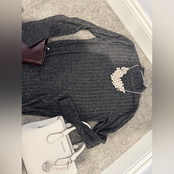 For The Republic Dark Gray Long Sleeve Dress - Picture 6 of 7